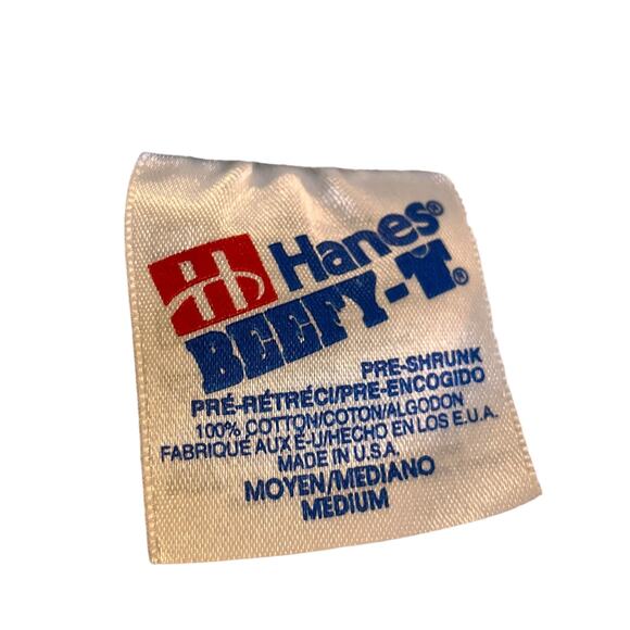 Vintage Hanes Beefy T Civil War Graphic White T-Shirt Generals Battles, Flag - Picture 4 of 7